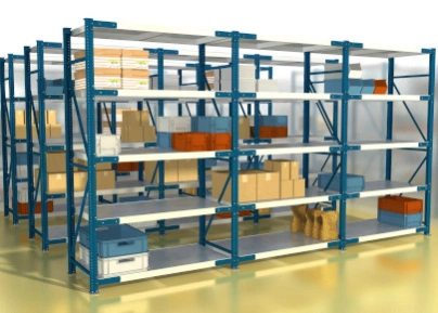 Среднегрузовые полочные стеллажи для для запорной и регулирующей арматуры